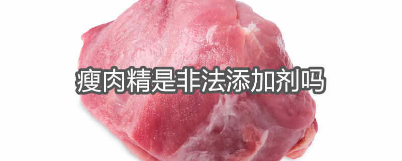 瘦肉精是不是合法添加剂