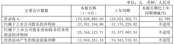 鸿泉物联上半年续亏 2019年上市募6.2亿东方花旗保荐