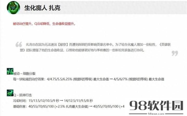 英雄联盟扎克出装2023_为何扎克大乱斗又肉又能秒脆皮