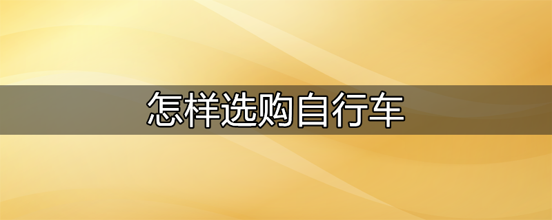 怎样选购自行车车座