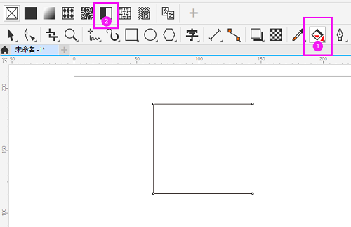 coreldraw怎么在矩形里写字