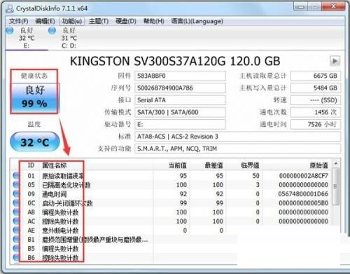crystaldiskinfo怎么看数据