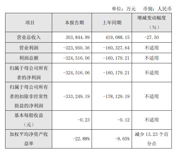 和辉光电2023年预亏32.45亿 2021上市即巅峰募81.7亿